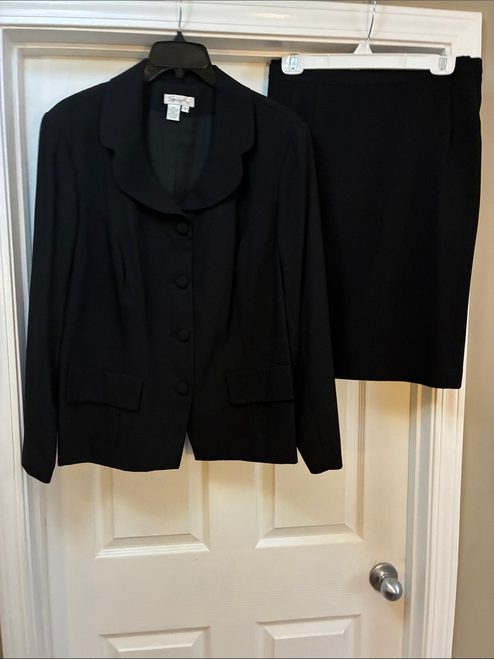 Spiegel NWOT Black Women's Skirt and Jacket Set 22W